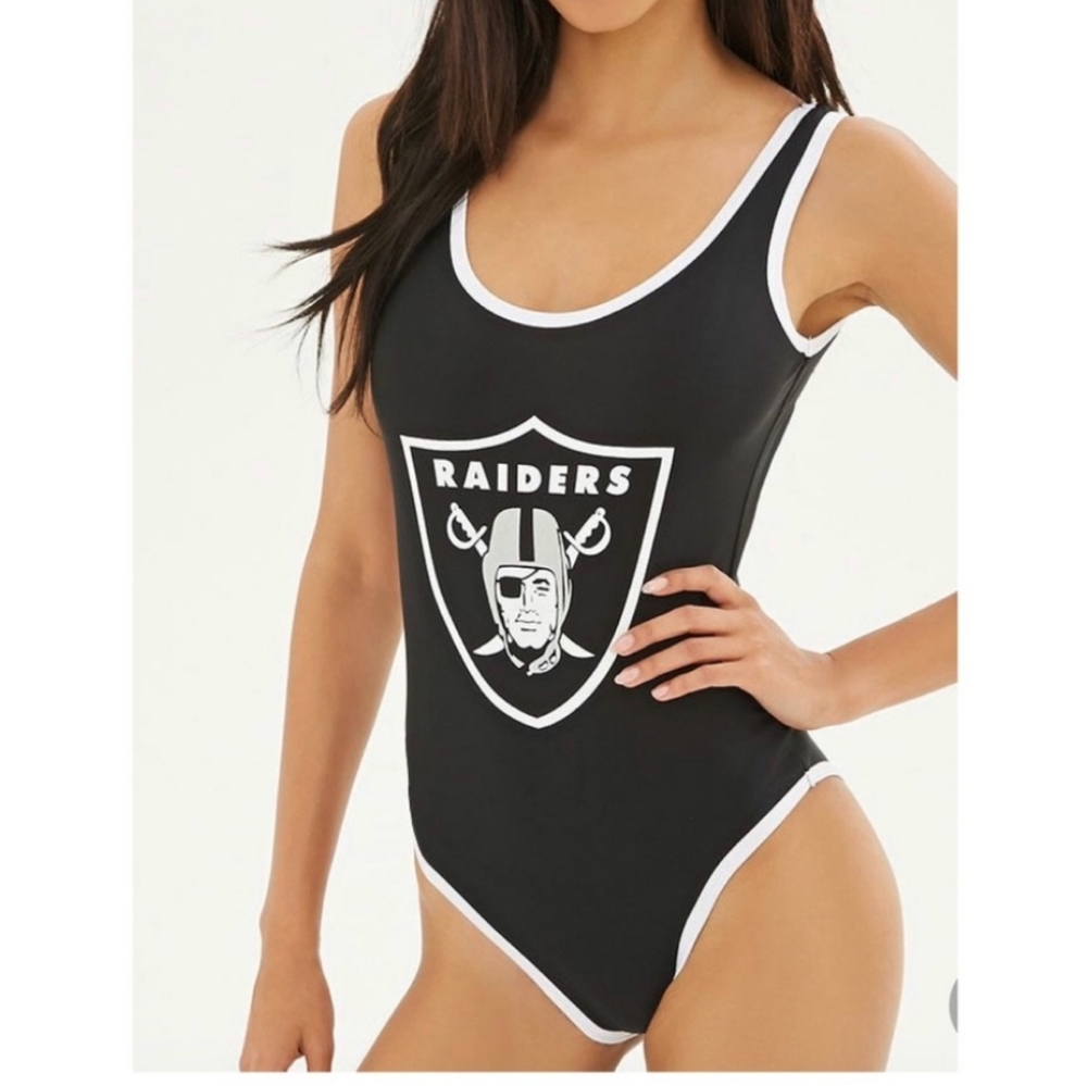 NWOT NFL Oakland Raiders bathing suit